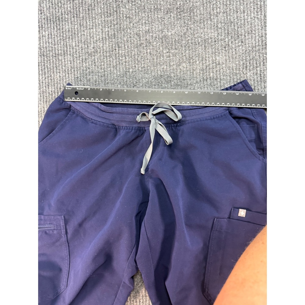 FIGS Yola Maternity Cargo Scrub Pants Navy Blue Technical Collection Size M - Picture 9 of 10
